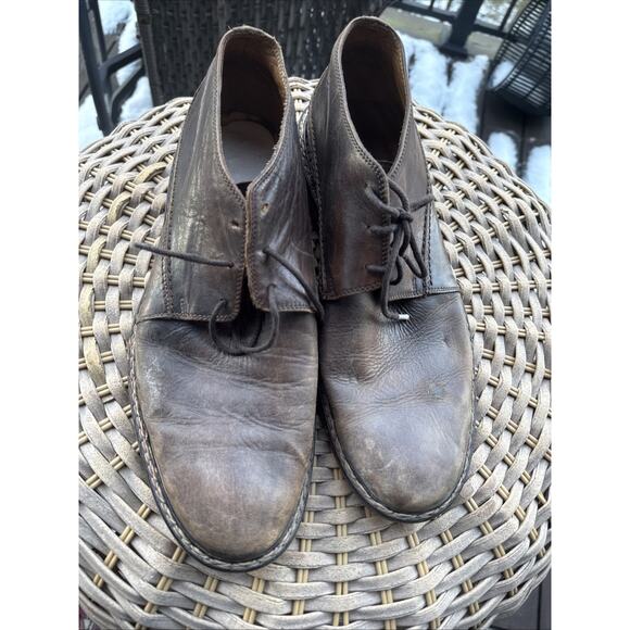 John Varvatos Brown Leather Dress Oxford Derby Shoe US 10 Lace-Up Broken In main image 12